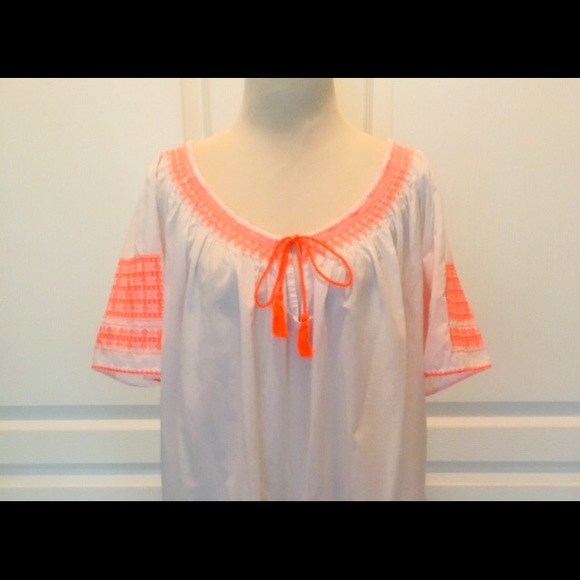 J Crew White Cotton Tunic Coverup Dress L 🌸 - Picture 8 of 8